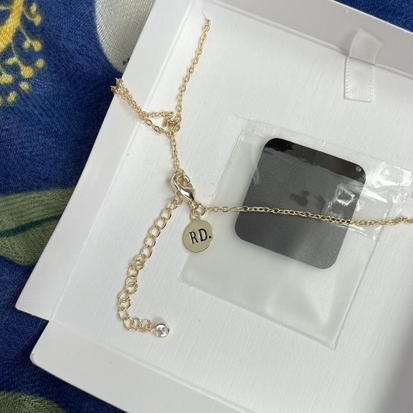 Brand New Rae Dunn Gemini 14K Gold Plated Over Brass Astrology 16”+2” Necklace - Picture 7 of 8